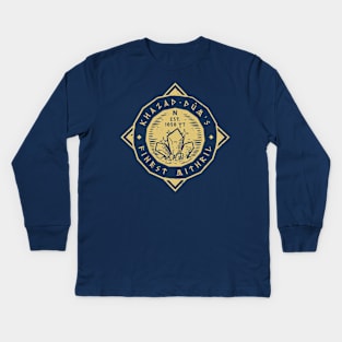 Khazad-Dum's Finest Mithril - gold Kids Long Sleeve T-Shirt